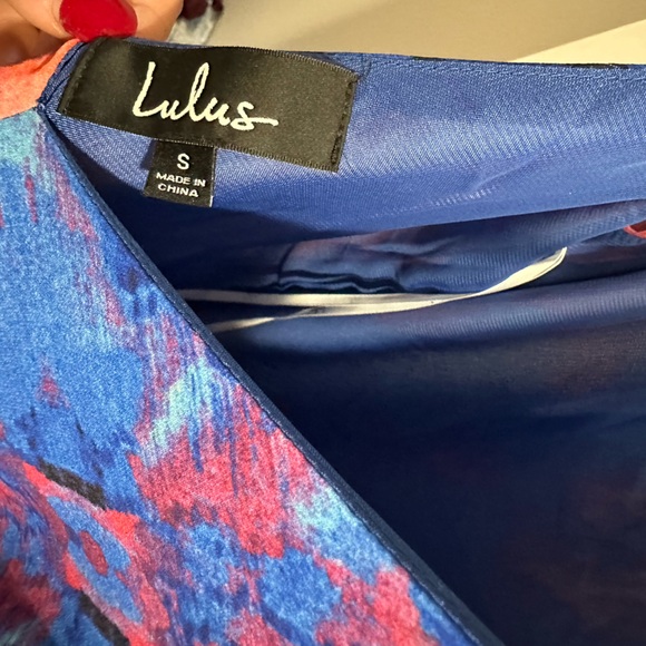 Flying Watercolors Royal Blue Maxi Dress - Picture 4 of 4